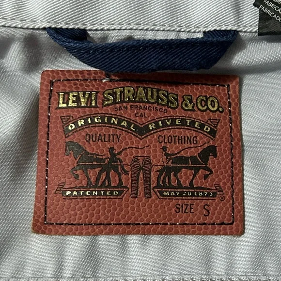 Men’s Levi’s Patriot Logo Denim Jacket Size Small - Picture 5 of 5